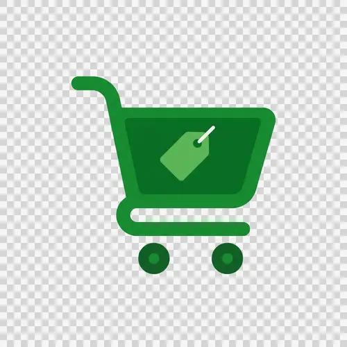 Green Shades Ecommerce Favicon: Compact & Visually Striking