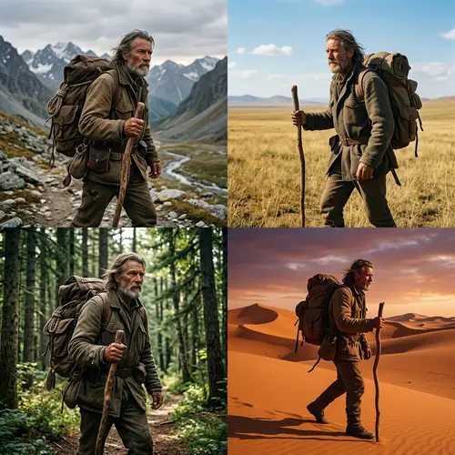 Eternal Nomad Journey: Travels Across Landscapes