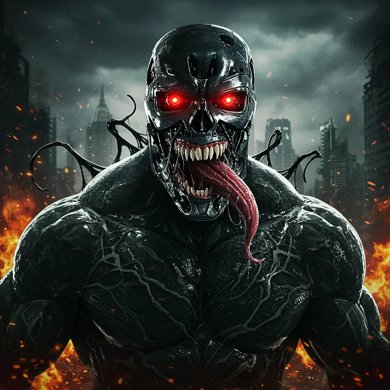 Venom Meets T-800: A Powerful Fusion