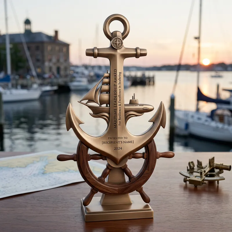 Minimalistic Maritime Trophy Design