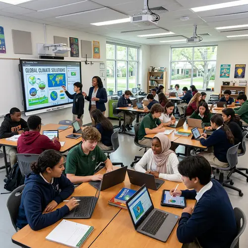 Modern Classroom with ICT Tools - Engaging Learning Environment