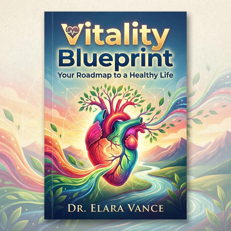 Compelling Book Cover Design for Heart Health: Vitality Blueprint