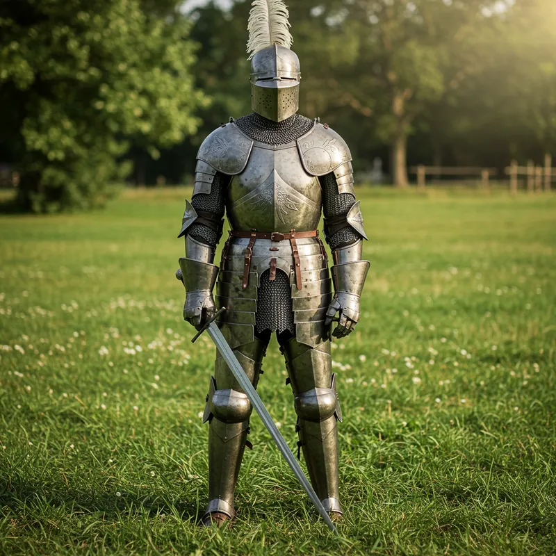 A Knight Standing - Valor in Every Stance