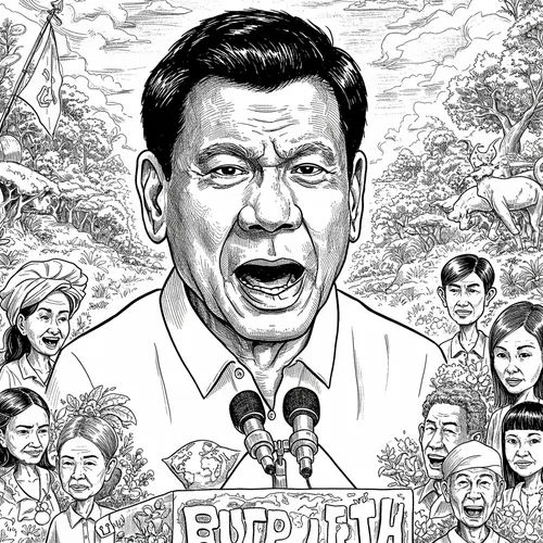 Duterte's Earth and Populism: A Political Cartoon