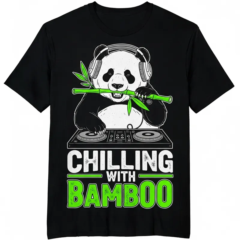 Chilling Panda T-Shirt Design - Urban Vibe