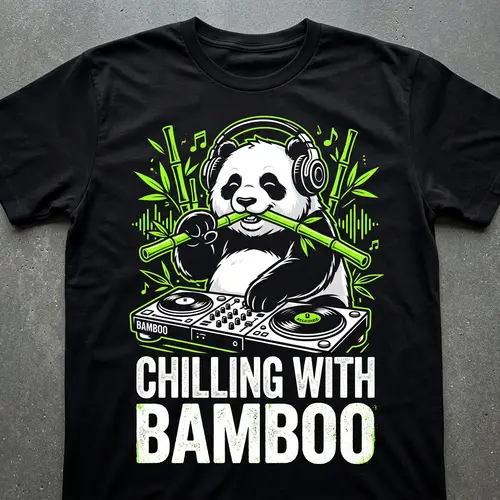 Chilling Panda T-Shirt Design - Urban Vibe
