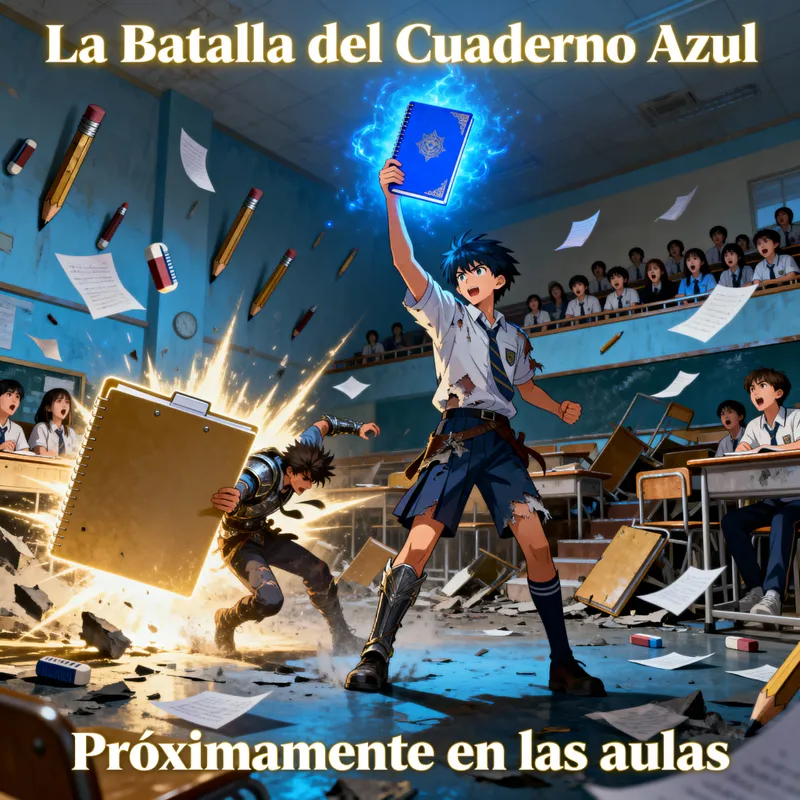Epic Classroom Battle: The Blue Notebook Unleashed