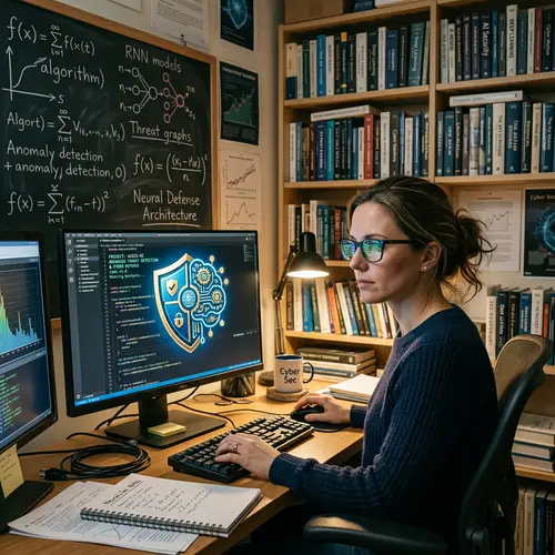 AI and Cybersecurity: Symbolic Representation of Defense and Technology