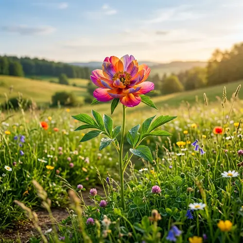 Stunning Flower in a Serene Meadow
