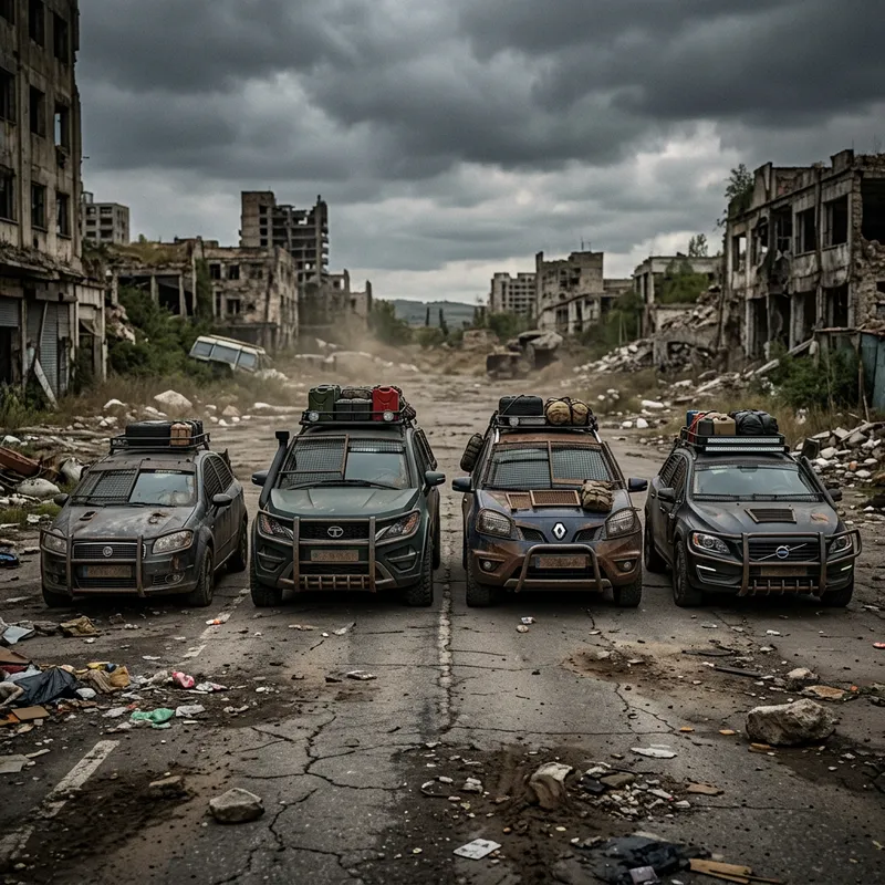 Zombie Apocalypse Cars: Fiat, Tata, Renault & Volvo