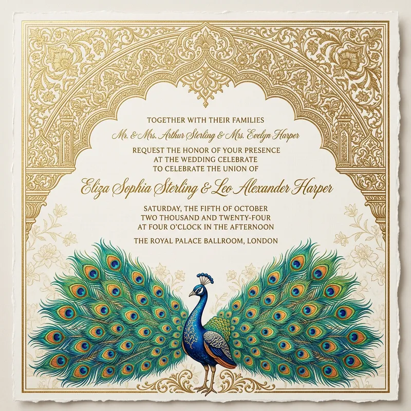 Elegant Ornate Invitation Card Design