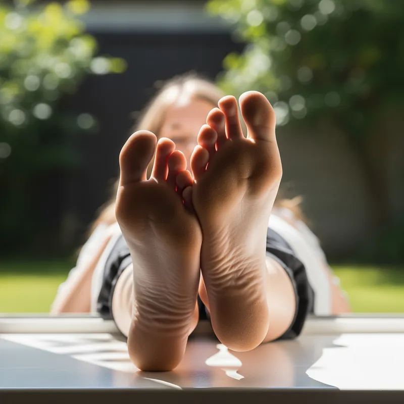 Captivating Girl Soles Photography