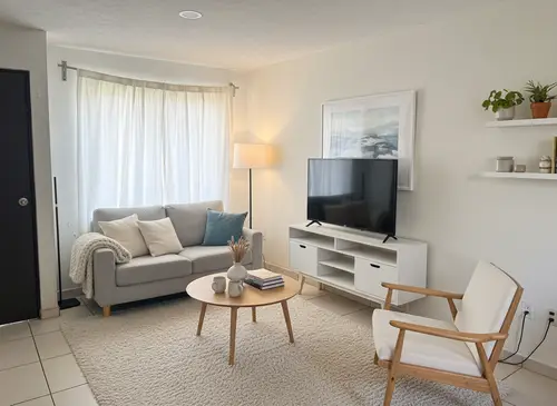 Scandinavian Living Room Interior Photography