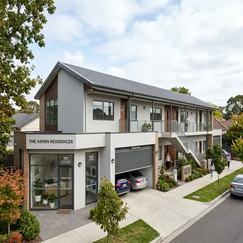 Modern 2-Storey Apartment Building Design