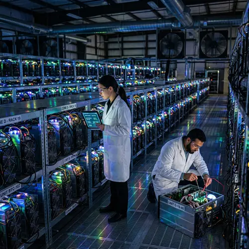 Futuristic Bitcoin Miners | Cryptocurrency Network Computers