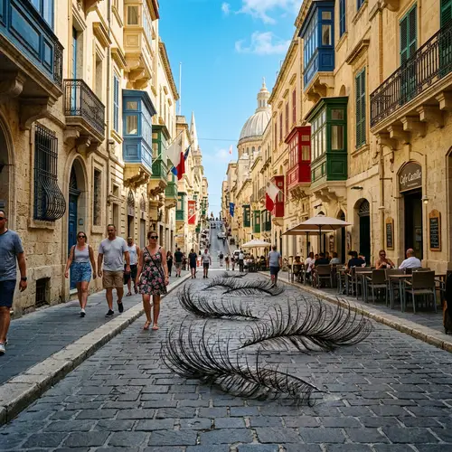 Eyelashes in Valletta: Surreal Kodak Vision3 500 Scene