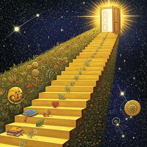 Golden Stairway to Abundance and Transformation