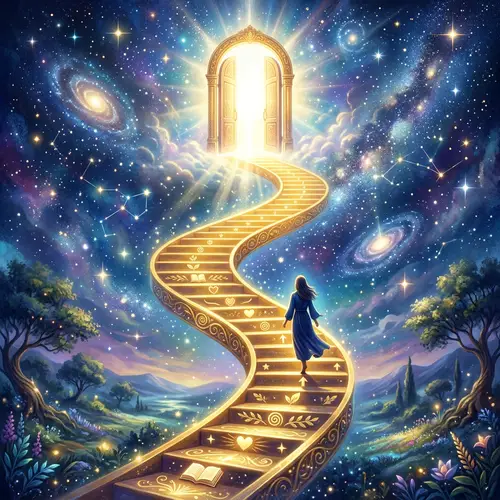 Golden Stairway to Abundance and Transformation