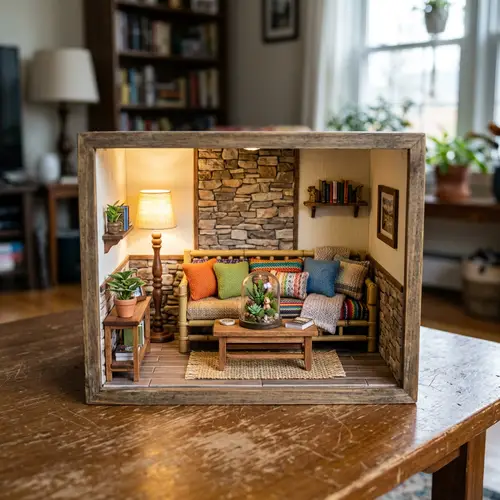 Create a Stunning Living Room Diorama