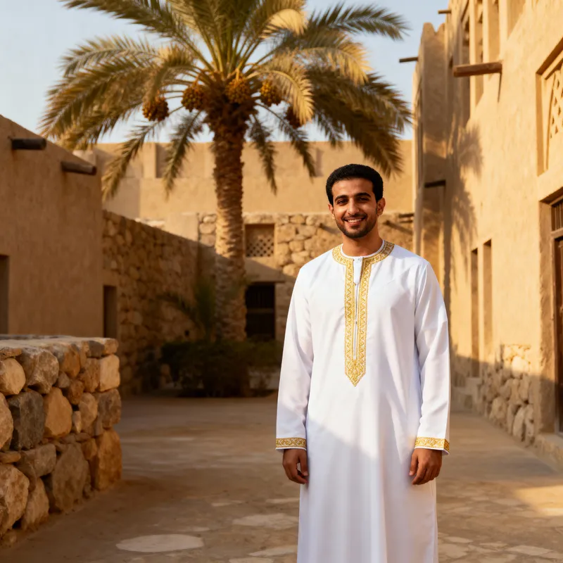 Traditional Kuwaiti Character in Dishdasha
