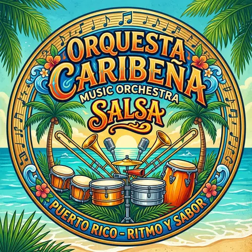 Caribbean Salsa Orchestra Logo Design
