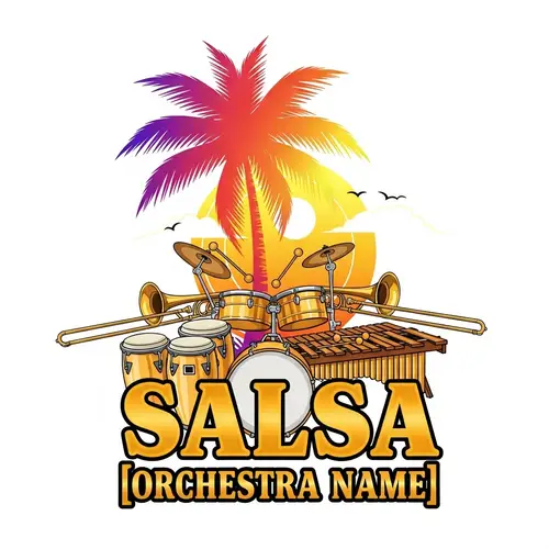 Caribbean Salsa Orchestra Logo Design