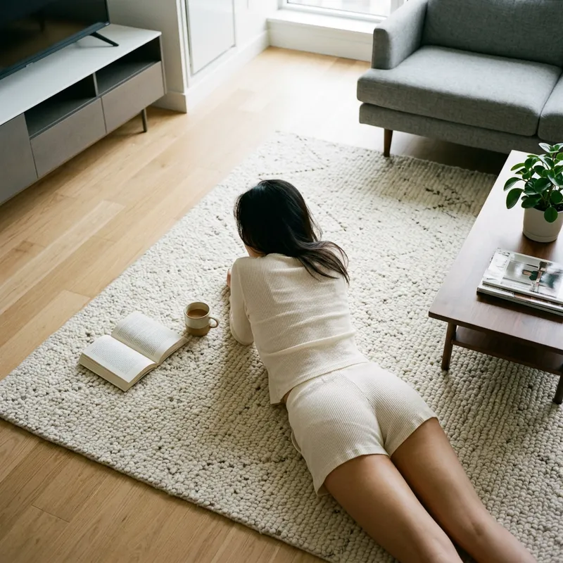 Stunning Korean Girl in Sheer Lingerie Pose