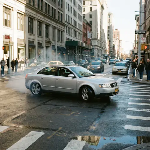 Audi B6 Drifting in City Streets | Dynamic Daytime Scene