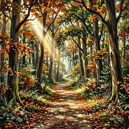 Scenic Forest Path: Beauty of Nature