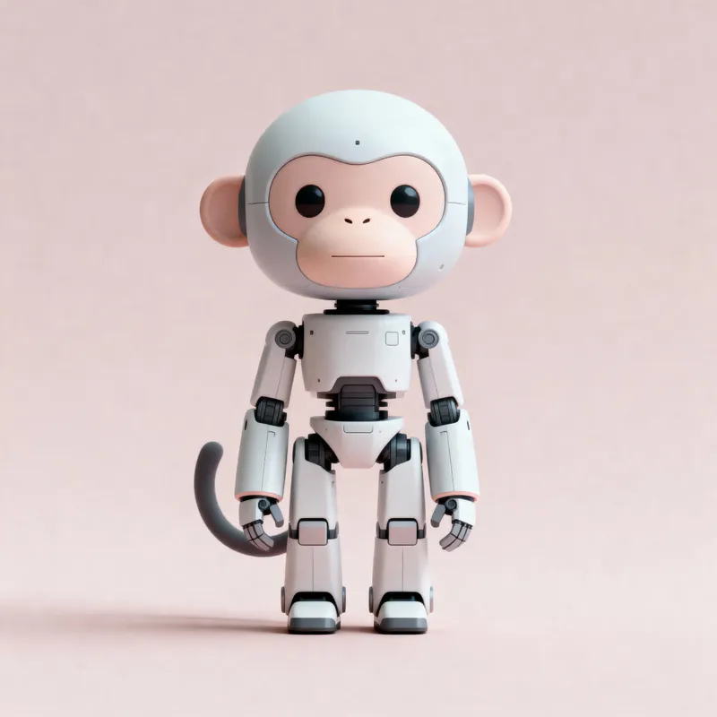 Cute and Friendly Minimalist Robot Design