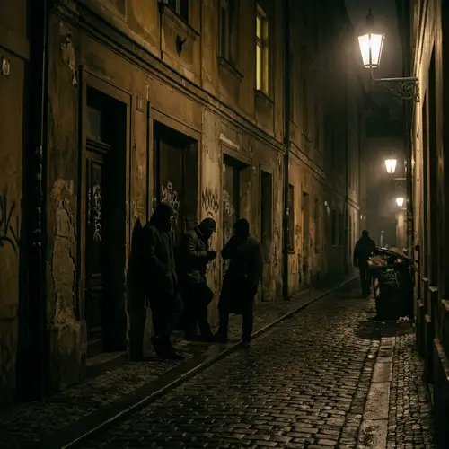 Dark and Dreary Night with Menacing Figures - Inspired by Rubens