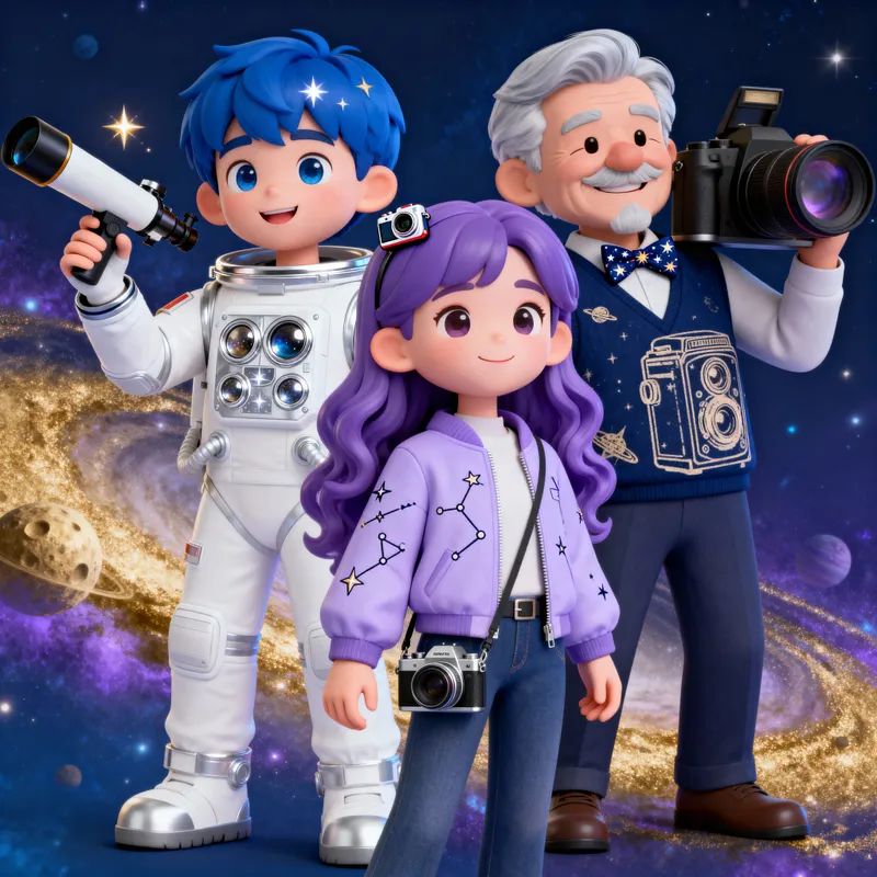 Unique Mascots for Space Zoom Cameras