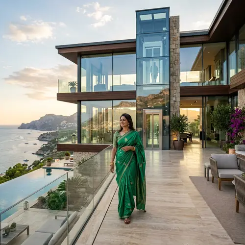Stunning Villa with Panoramic Glass & Elevator