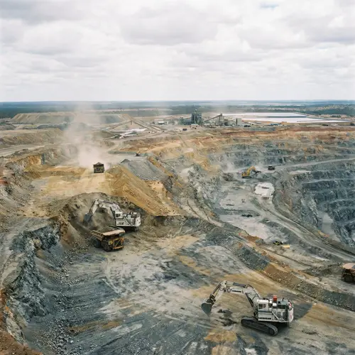 South 32 Mine: Large-Scale Mining Operation on Expansive Terrain