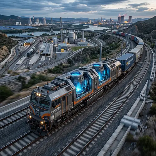 Futuristic Atomic-Powered Locomotive Design