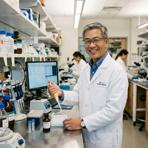Friendly Asian American Man in Lab | Professional Insights