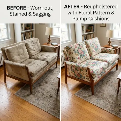 Sofa Transformation: Before and After Refurbishment