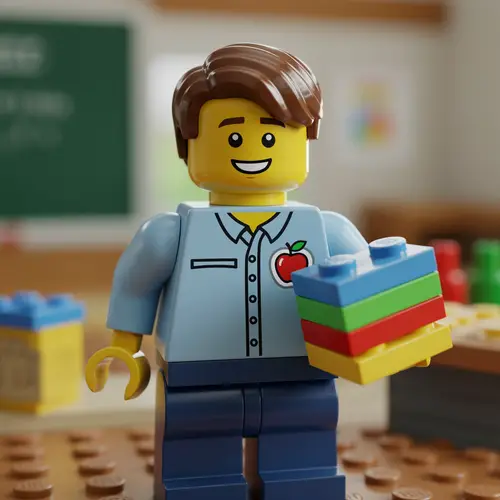 Lego Avatar Design for Male Teacher Profile