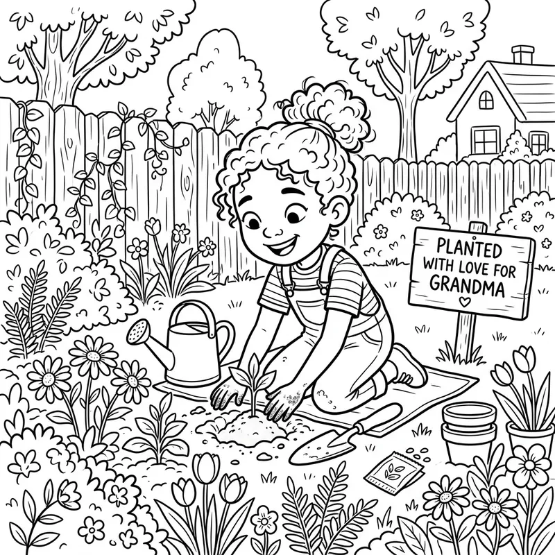 Child's Garden of Love: A Playful Cartoon Tribute