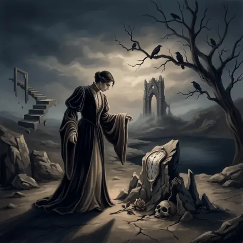 Surreal Tableau: A Vision of Eternal Contrasts