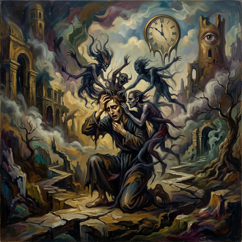 Surreal Mind War: Inner Demons Unleashed in Art