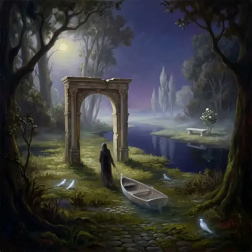 Ethereal Poetic Representation of Eternal Solace in Death