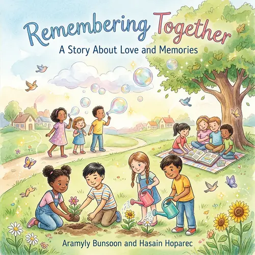 Whimsical Watercolor Painting for Children's Book Cover