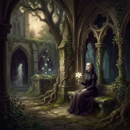 Surrealistic Scene Exploring Mortality Denial