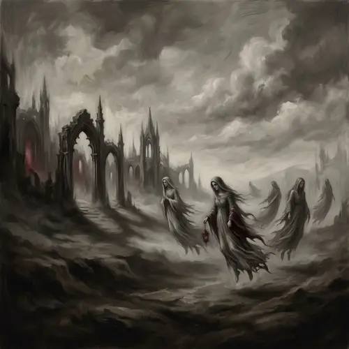 Surreal Gothic Dreamscape: Profound Themes of Mortality and Subconscious