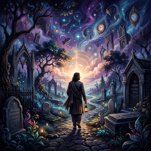 Soulful Sojourn in Death: Surrealism Art of Tranquility & Introspection