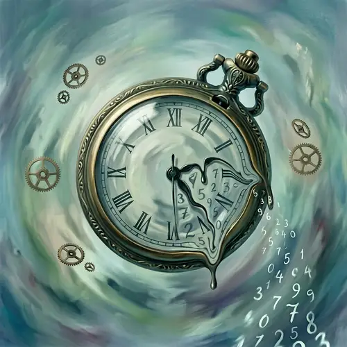 Surrealist Vintage Pocket Watch - Salvador Dalí Style Art