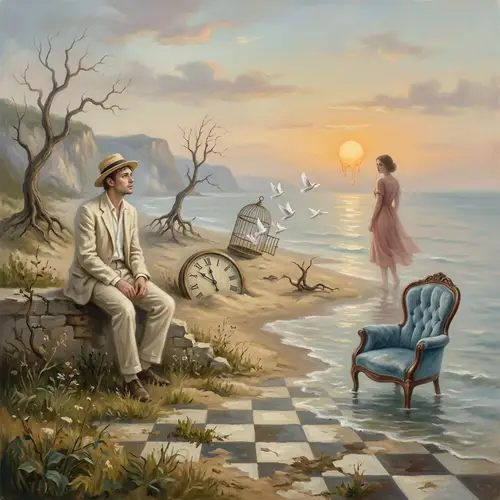 Forsaken Summer Love | Surrealistic Oil Painting