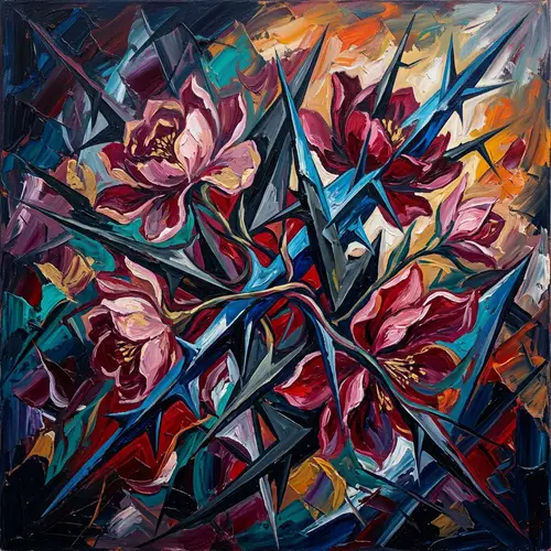 Powerful Abstract Artwork Visualizing the Pain of Endometriosis