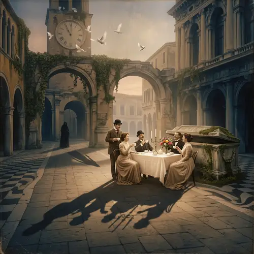 Surrealistic Denial of Death: Gothic Elegance and Distorted Reality